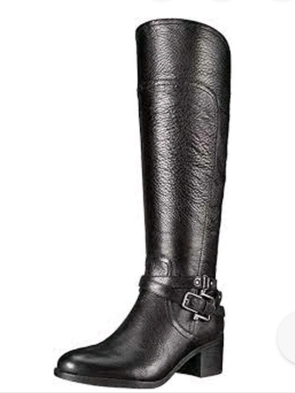 Marc Fisher Kacee Riding Boots Black Stretch Calf ■ Size 9M